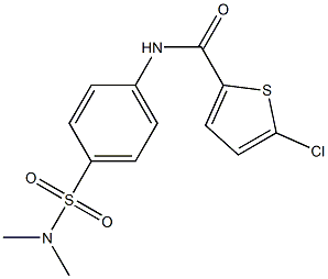 5-chloro-N-[4-(dimethylsulfamoyl)phenyl]thiophene-2-carboxamide Struktur