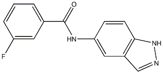 3-fluoro-N-(1H-indazol-5-yl)benzamide Struktur