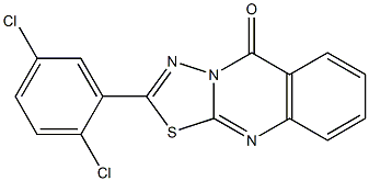 2-(2,5-dichlorophenyl)-[1,3,4]thiadiazolo[2,3-b]quinazolin-5-one Struktur