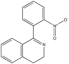 1-(2-nitrophenyl)-3,4-dihydroisoquinoline Struktur