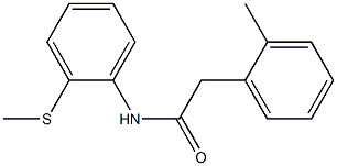 2-(2-methylphenyl)-N-(2-methylsulfanylphenyl)acetamide Struktur