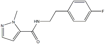 N-[2-(4-fluorophenyl)ethyl]-2-methylpyrazole-3-carboxamide Struktur