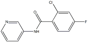 2-chloro-4-fluoro-N-pyridin-3-ylbenzamide Struktur