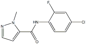 N-(4-chloro-2-fluorophenyl)-2-methylpyrazole-3-carboxamide Struktur