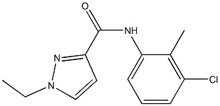 N-(3-chloro-2-methylphenyl)-1-ethylpyrazole-3-carboxamide Struktur