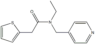 N-ethyl-N-(pyridin-4-ylmethyl)-2-thiophen-2-ylacetamide Struktur