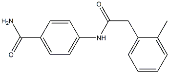 4-[[2-(2-methylphenyl)acetyl]amino]benzamide Struktur