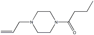 1-(4-prop-2-enylpiperazin-1-yl)butan-1-one Struktur