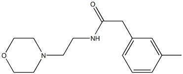 2-(3-methylphenyl)-N-(2-morpholin-4-ylethyl)acetamide Struktur