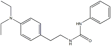 1-[2-[4-(diethylamino)phenyl]ethyl]-3-phenylurea Struktur