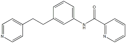 N-[3-(2-pyridin-4-ylethyl)phenyl]pyridine-2-carboxamide Struktur