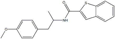 N-[1-(4-methoxyphenyl)propan-2-yl]-1-benzothiophene-2-carboxamide Struktur