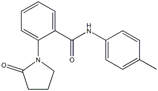 N-(4-methylphenyl)-2-(2-oxopyrrolidin-1-yl)benzamide Struktur