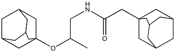 2-(1-adamantyl)-N-[2-(1-adamantyloxy)propyl]acetamide Struktur