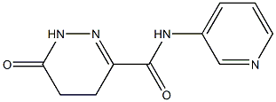 6-oxo-N-pyridin-3-yl-4,5-dihydro-1H-pyridazine-3-carboxamide Struktur