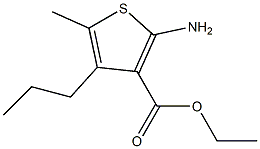 ethyl 2-amino-5-methyl-4-propylthiophene-3-carboxylate Struktur