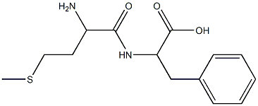 2-[(2-amino-4-methylsulfanylbutanoyl)amino]-3-phenylpropanoic acid Struktur