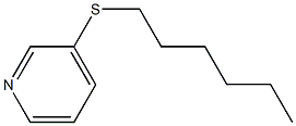 Pyridine, 3-(hexylthio)- (6CI,9CI) Struktur