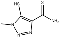 1H-1,2,3-Triazole-4-carbothioamide,5-mercapto-1-methyl-(9CI) Struktur