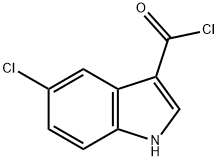 1H-INDOLE-3-CARBONYL CHLORIDE,5-CHLORO- Struktur