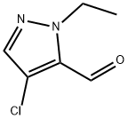 4-Chloro-1-ethyl-1H-pyrazole-5-carboxaldehyde Struktur