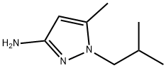 1H-Pyrazol-3-amine,  5-methyl-1-(2-methylpropyl)- Struktur