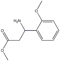 methyl 3-amino-3-(2-methoxyphenyl)propanoate Struktur