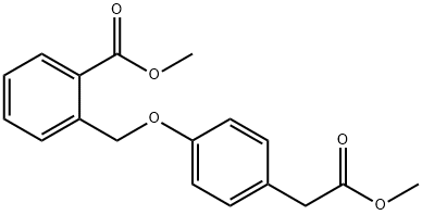 Benzeneacetic acid, 4-[[2-(methoxycarbonyl)phenyl]methoxy]-, methyl ester