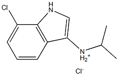 1H-Indole-3-ethanamine,7-chloro-a-methyl-, hydrochloride (1:1) Struktur