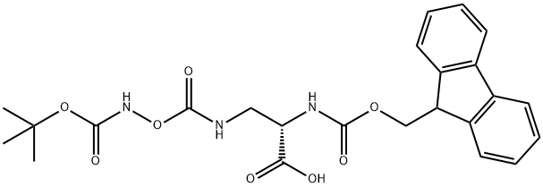 Fmoc-L-Dap(Boc-Aoa)-OH Struktur