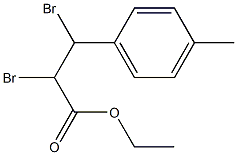 Benzenepropanoic acid, .alpha.,.beta.-dibroMo-4-Methyl-, ethyl e Struktur