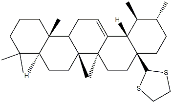 2-(28-Norurs-12-en-17-yl)-1,3-dithiolane Struktur