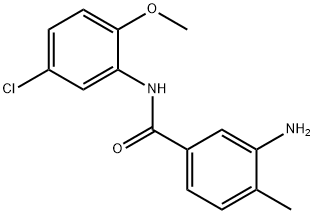 3-amino-N-(5-chloro-2-methoxyphenyl)-4-methylbenzamide Struktur