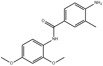 4-amino-N-(2,4-dimethoxyphenyl)-3-methylbenzamide Struktur