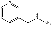 1-(1-(pyridin-3-yl)ethyl)hydrazine Struktur