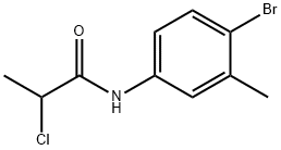 N-(4-bromo-3-methylphenyl)-2-chloropropanamide Struktur