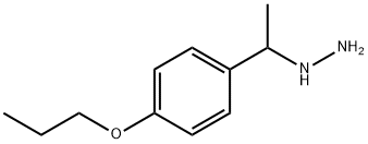 1-[1-(4-propoxyphenyl)ethyl]hydrazine Struktur