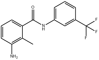 3-amino-2-methyl-N-[3-(trifluoromethyl)phenyl]benzamide Struktur