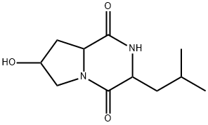 Cyclo(Hpro-Leu) Struktur