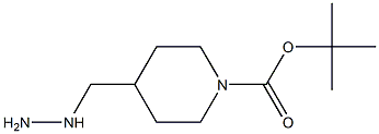 1-PIPERIDINECARBOXYLIC ACID, 4-(HYDRAZINYLMETHYL)-1,1-DIMETHYLETHYL ESTER Struktur