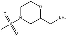 1-[4-(methylsulfonyl)-2-morpholinyl]methanamine(SALTDATA: HCl) Struktur