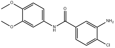 3-amino-4-chloro-N-(3,4-dimethoxyphenyl)benzamide Struktur