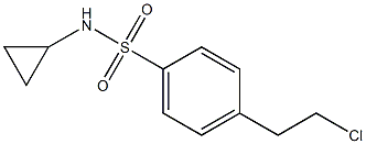 4-(2-CHLOROETHYL)-N-CYCLOPROPYL-BENZENESULFONAMIDE Struktur