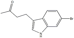 2-BUTANONE,4-(6-BROMO-1H-INDOL-3YL)- Struktur