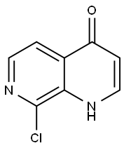 8-CHLORO-1H-1,7-NAPHTHYRIDIN-4-ONE Struktur