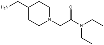 2-[4-(aminomethyl)piperidin-1-yl]-N,N-diethylacetamide Struktur