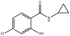 4-chloro-N-cyclopropyl-2-hydroxybenzamide Struktur