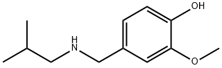 2-メトキシ-4-{[(2-メチルプロピル)アミノ]メチル}フェノール 化學(xué)構(gòu)造式