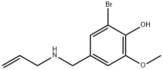 2-bromo-6-methoxy-4-[(prop-2-en-1-ylamino)methyl]phenol Struktur