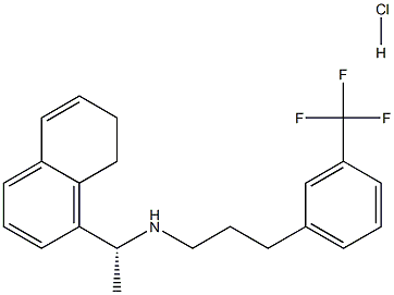 1-NaphthaleneMethanaMine, 7,8-dihydro-α-Methyl-N-[3-[3-(trifluoroMethyl)phenyl]propyl]-, hydrochloride (1:1), (αR)- Struktur